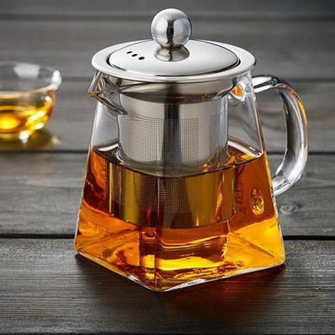 Tea Pot Glass Squared-Shape