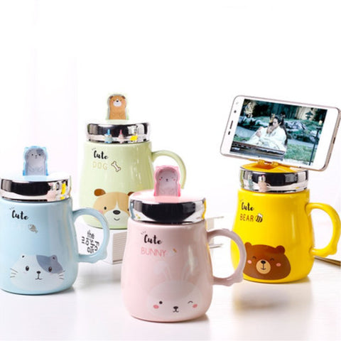 Mug Cellphone Holder with Animals' Designs