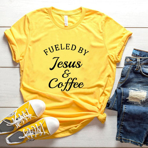 T-Shirt Fueled by Jesus & Coffee