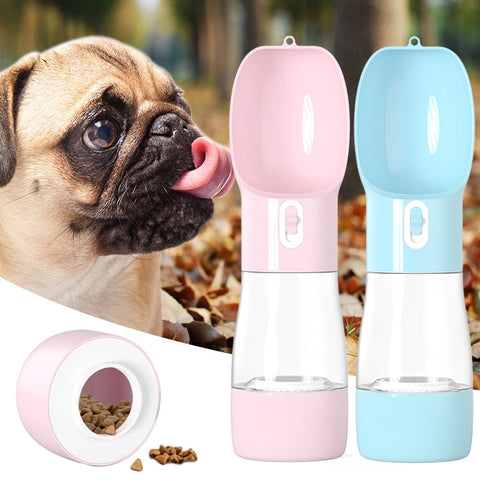 Portable Pet or Dog Water & Feeder Bottle