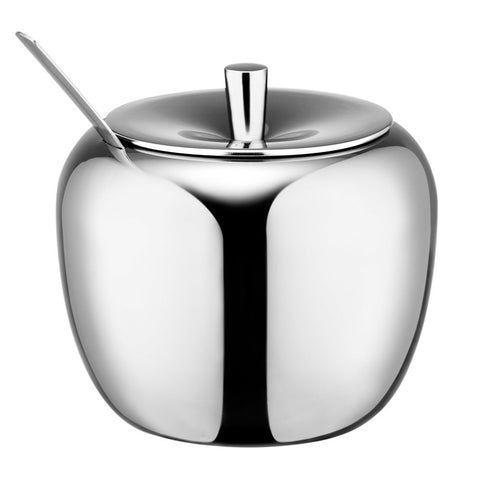 Sugar Container Apple Shaped with Spoon & Lid